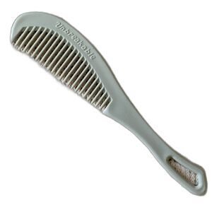Vintage UNBREAKABLE Hair Comb Curved Styling Hard Plastic 6" Gray 70s 80s
